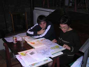 Adriana Strini aide aux devoirs GIORGIO effray� par son BAC